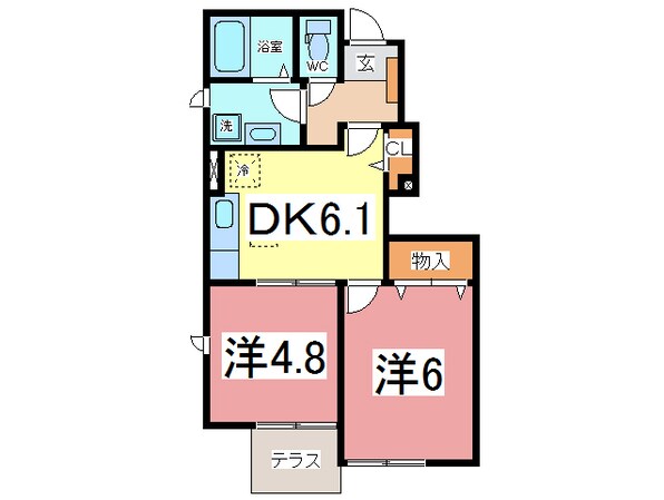 ファミーユ千原の物件間取画像